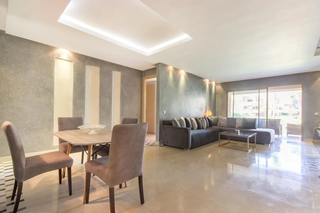 Pool View With Garden In Prestigia - Wifi & Pool Apartment Marrakesh